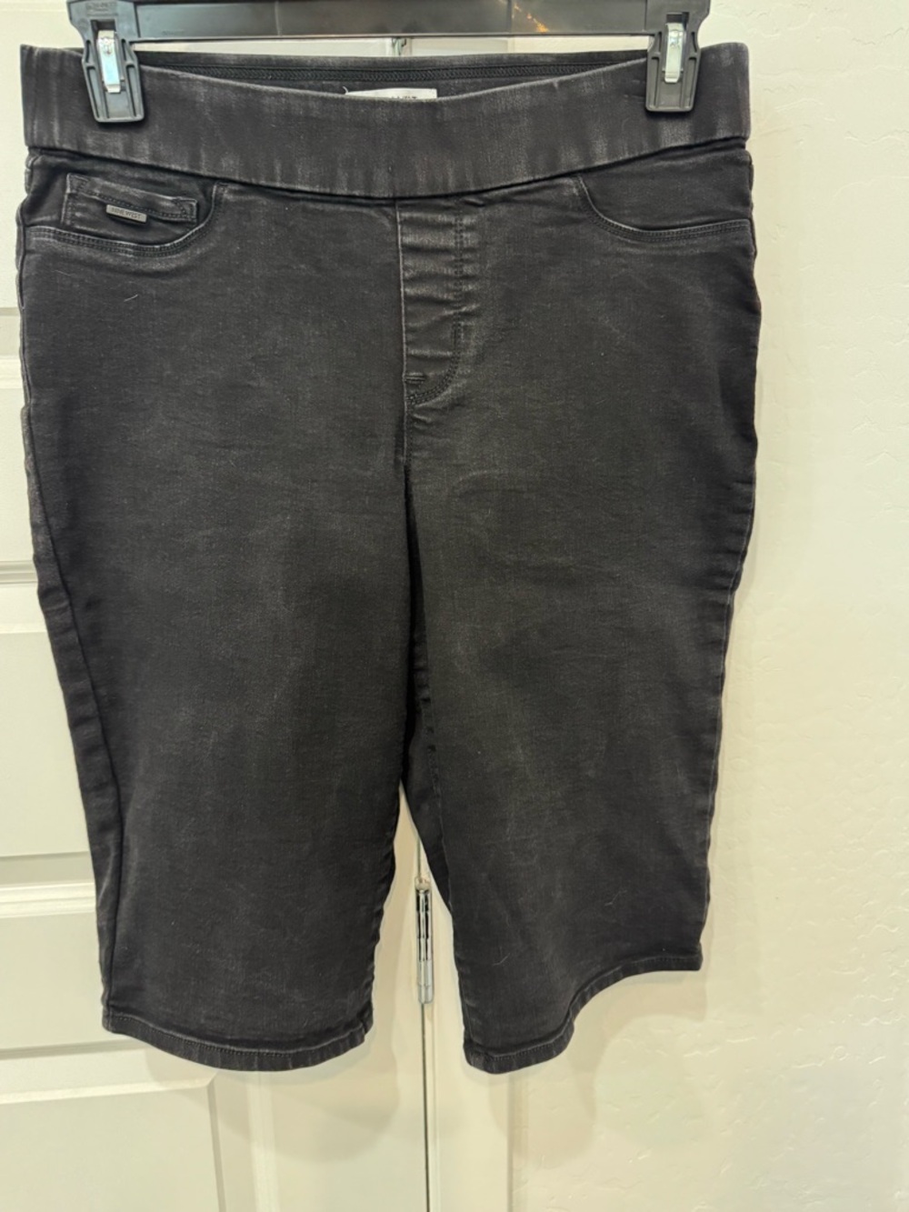 Women’s Distressed Black Denim  Shorts